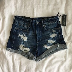 Blank NYC high rise distressed shorts - NWT